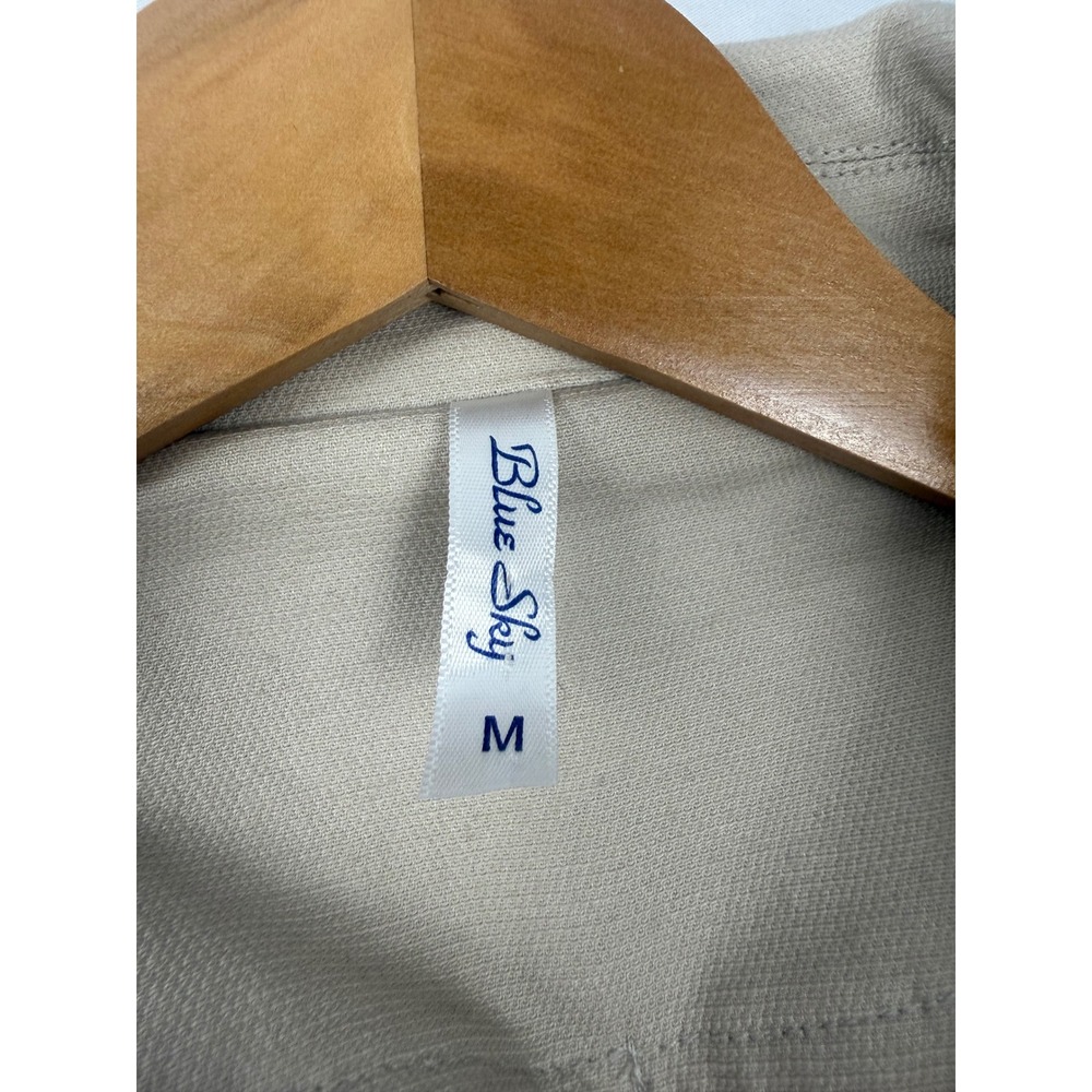 Blue Sky Clothing Co. Size M Beige Cotton Belted Trench Coat - Picture 3 of 8
